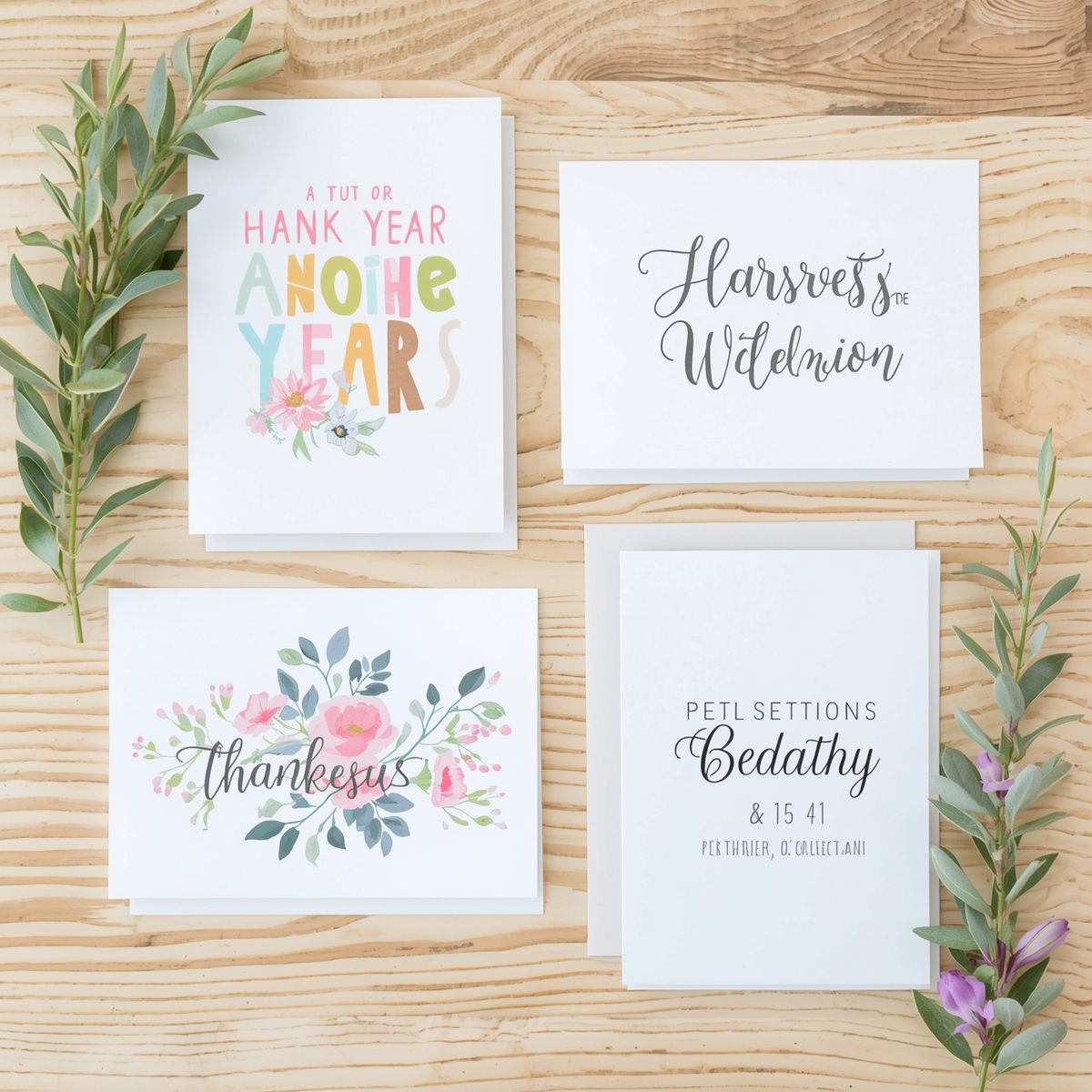 Hands holding a letterpress printed card